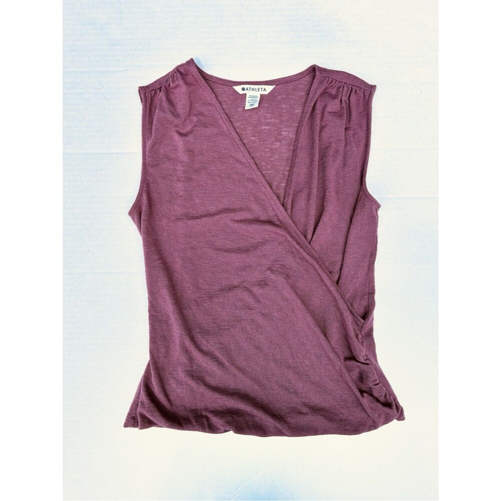 Athleta Breezy Wrap Tank Modal Blend - Women's XXS-  Dark Heather Mauve